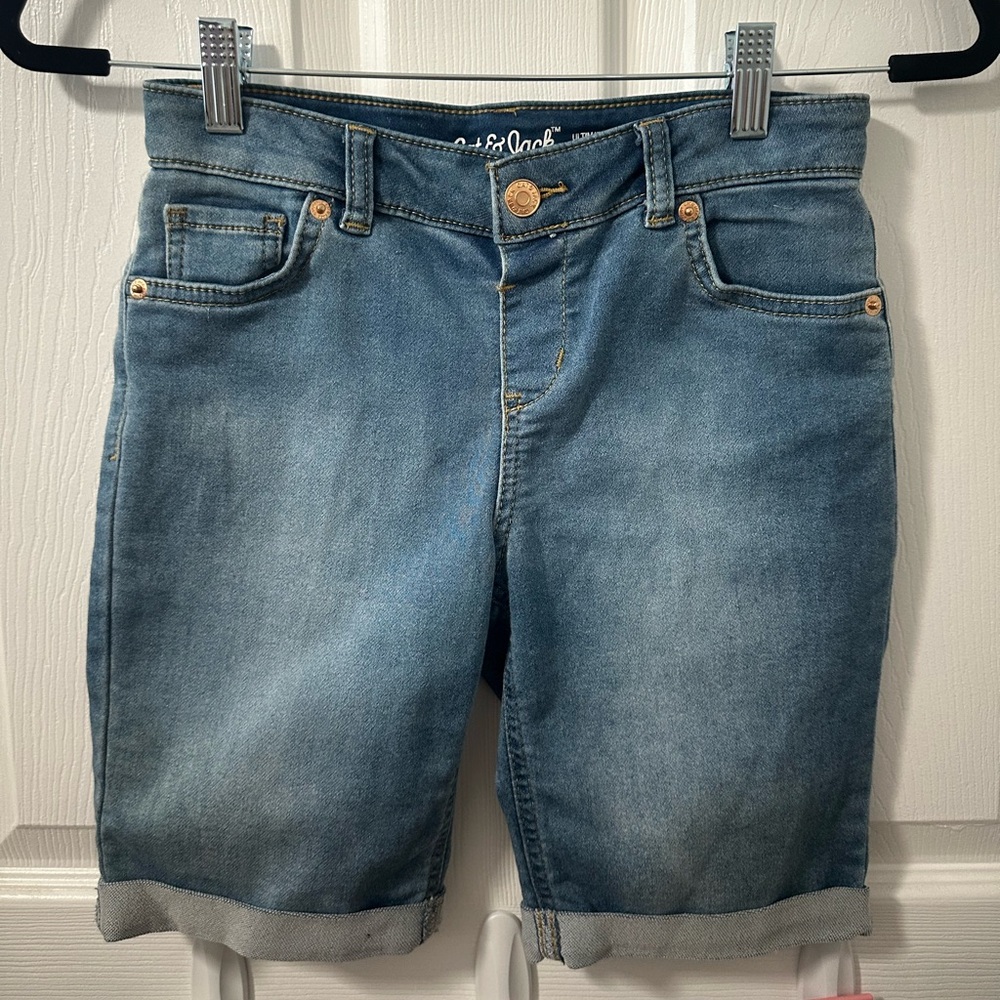 Girls Cat & Jack Ultimate Stretch Denim Shorts | Target light blue kids shorts